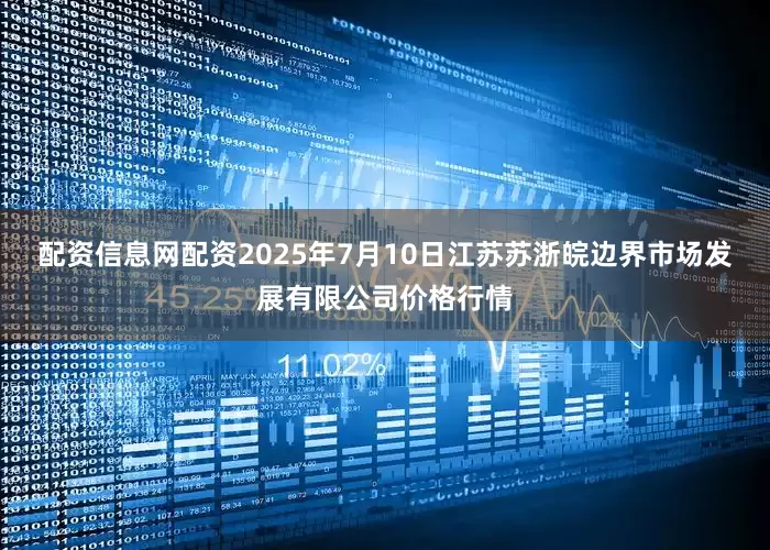 配资信息网配资2025年7月10日江苏苏浙皖边界市场发展有限公司价格行情